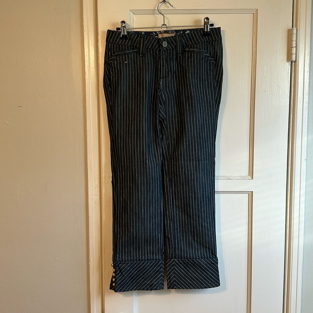 Paige Pinstriped Capri Panf